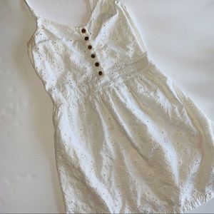 Wet Seal White eyelet summer Dress Small